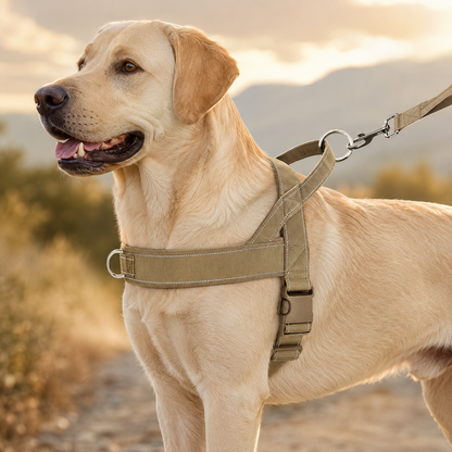 Dual-Control Reflective Dog Harness