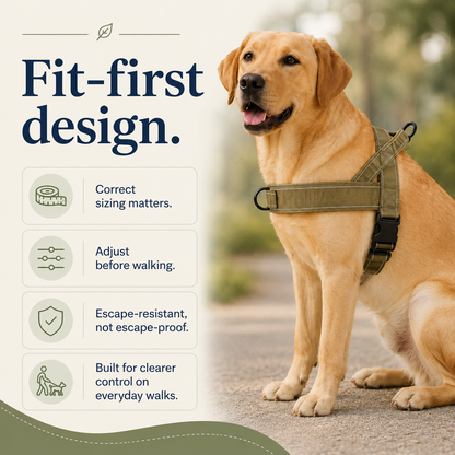 Dual-Control Reflective Dog Harness