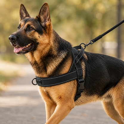 Dual-Control Reflective Dog Harness